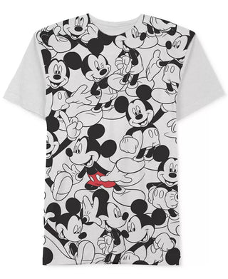 Jem Men's Repeating Mickey Mouse T-Shirt By White Size Small