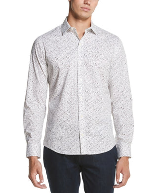 DKNY Men's Dress Shirt Gargoyle Button Down Pixel Gray Size XX-Large
