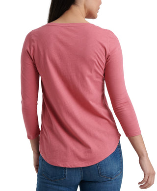 Lucky Brand Women's Lotus Long Sleeve T-Shirt Pink Size X-Small