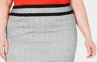 Calvin Klein Women's Gray Zippered Speckle Knee Length Pencil Wear To Work Skirt Gray Size 18W