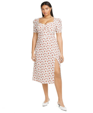 Danielle Bernstein Women's Plus Size Slip Maxi Dress  White Size 24W
