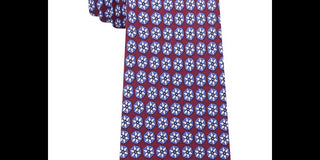 Tommy Hilfiger Men's Classic Snowflake Neat Silk Twill Tie Red Size Regular