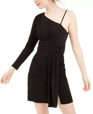 Teeze Me Juniors' One-Shoulder Bodycon Dress Black Size 11