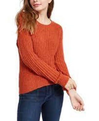 Crave Fame Juniors' Ribbed Cropped Sweater Red Size Extra Large
