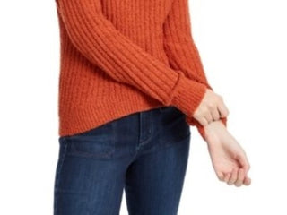 Crave Fame Juniors' Ribbed Cropped Sweater Red Size Extra Large