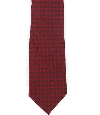 Ryan Seacrest Distinction Men's Boysen Slim Geo Silk Tie Red Size Regular