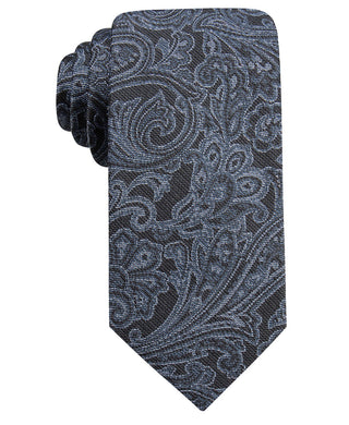 Ryan Seacrest Distinction Men's Wilson Slim Paisley Tie Blue Size Regular