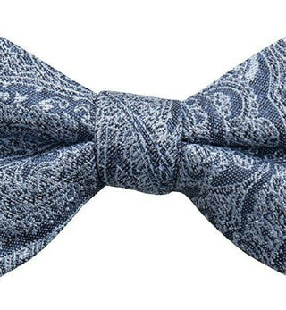 Ryan Seacrest Distinction Men's Bow Tie Atwood Paisley PT Silk Blue One Size