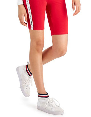 Tommy Jeans Women's Logo Fitness Bike Short Red Size X-Small