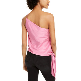 Leyden Women's One-Shoulder Top Pink Size Large