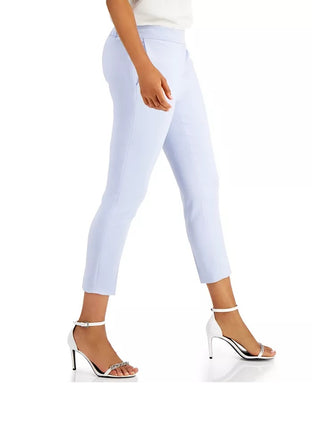Calvin Klein Women's Pull-On Slim-Leg Pants Purple Size 2