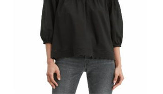 Levi's Women's Noe Lace Contrast T-Shirt Black Size X-Small