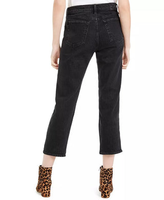 Lucky Brand Women's Authentic Straight-Leg Capri Jeans Black Size 31