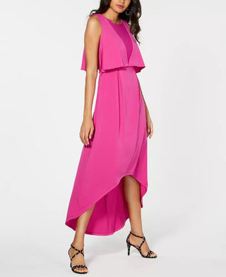 Thalia Sodi Women's Popover Cape Maxi Dress  Pink Size X-Large