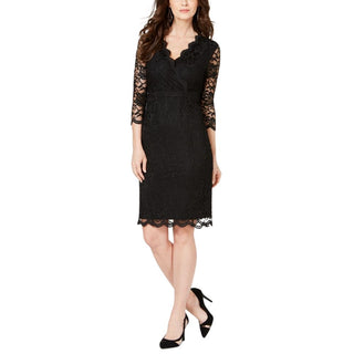 Thalia Sodi Women's Lace Sheath Dress Black Size Medium