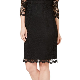 Thalia Sodi Women's Lace Sheath Dress Black Size Medium