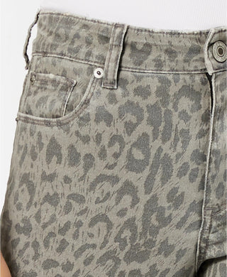 STS Blue Women's Ellie Animal-Print Ankle Skinny Jeans Gray Size 24