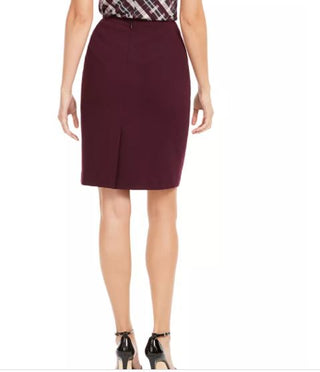 Calvin Klein Women' Soft Crepe Pencil Skirt Purple Size 8