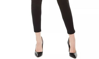 Love, Fire Juniors' Pull-On Faux-Leather-Stripe Skinny Pants Black Size X-Large
