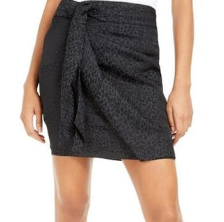 Guess Women's Seeley Printed Gathered Mini Skirt Gray Size 0
