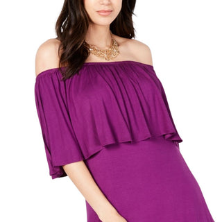 Thalia Sodi Women's Popover Dress Purple Size Small