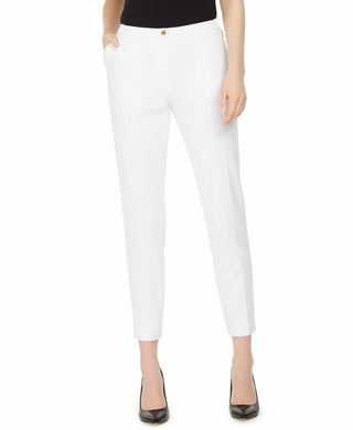 Calvin Klein Women's Slim-Leg Ankle Dress Pants White Size 14